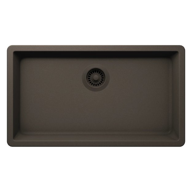 (image for) PELICAN PL-150 29 1/2" x 18 3/4" x 9 1/2" Granite Composite Single Bowl Sink - Mocha