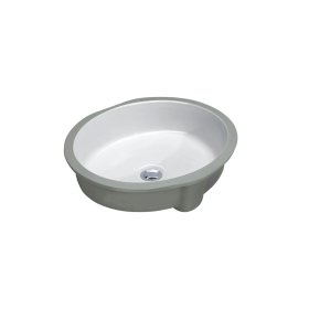 PELICAN PL-1606 Porcelain Undermount Bathroom Sink 17" x 14" x 4 1/2" - White