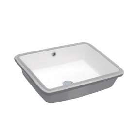 PELICAN PL-1637 Porcelain Undermount Bathroom Sink 17" x 13" x 5" - White