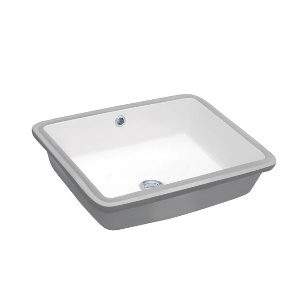 (image for) PELICAN PL-1637 Porcelain Undermount Bathroom Sink 17" x 13" x 5" - White