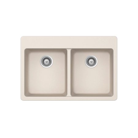 (image for) PELICAN PL-200 33" x 22" x 9 1/2" Granite Composite Double Bowl Sink - Sand