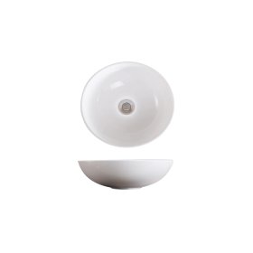 PELICAN PL-3001 Porcelain Vessel Bathroom Sink 16'' x 16'' - White