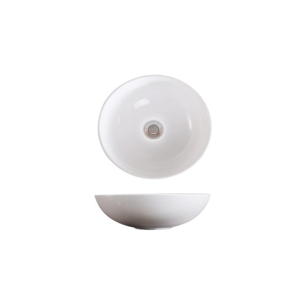 (image for) PELICAN PL-3001 Porcelain Vessel Bathroom Sink 16'' x 16'' - White