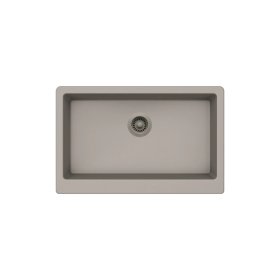 PELICAN PL-300 32 7/8" x 20 3/4" x 9" Granite Composite Apron Front Sink - Concrete