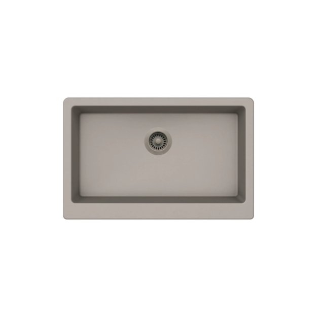 (image for) PELICAN PL-300 32 7/8" x 20 3/4" x 9" Granite Composite Apron Front Sink - Concrete
