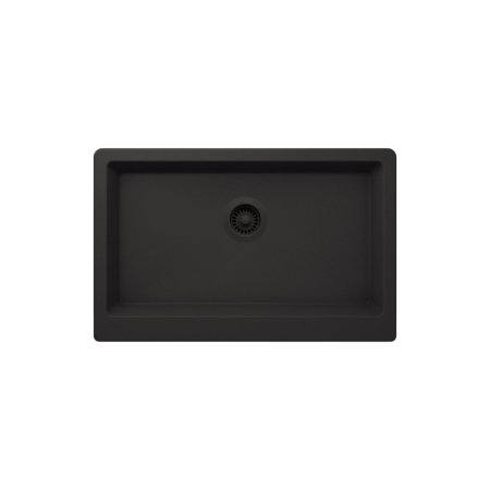 (image for) PELICAN PL-300 32 7/8" x 20 3/4" x 9" Granite Composite Apron Front Sink - Onyx
