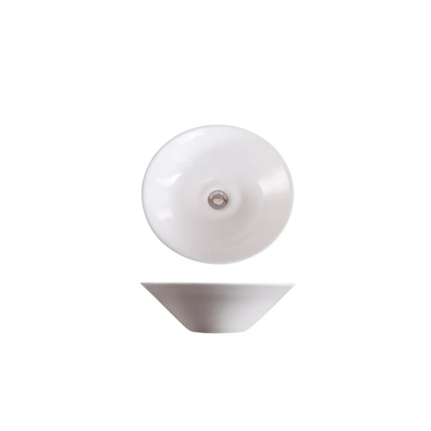 (image for) PELICAN PL-3014 Porcelain Vessel Bathroom Sink 16-3/4'' x 16-3/4'' - White