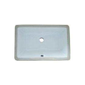 PELICAN PL-3033 Porcelain Undermount Bathroom Sink 18-1/2" x 11" - Bone
