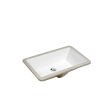 (image for) PELICAN PL-3033 Porcelain Undermount Bathroom Sink 18-1/2" x 11" - Bone