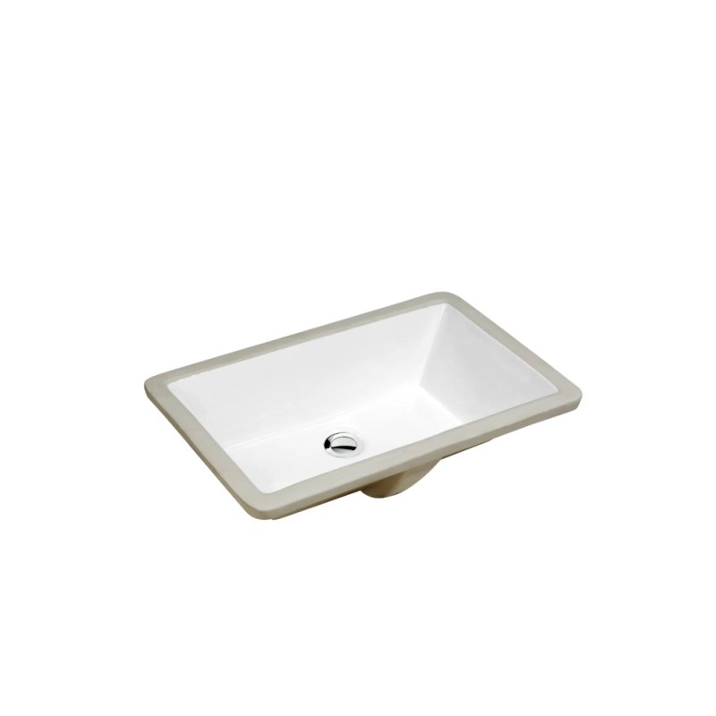 PELICAN PL-3033 Porcelain Undermount Bathroom Sink 18-1/2\" x 11\" - Bone