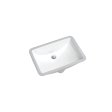 (image for) PELICAN PL-3044 Extra Deep Porcelain Undermount Bathroom Sink 8 1/4" x 12" x 6 1/4" - Bone