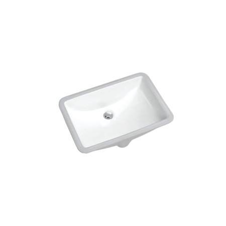 (image for) PELICAN PL-3044 Extra Deep Porcelain Undermount Bathroom Sink 8 1/4" x 12" x 6 1/4" - Bone