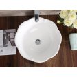 (image for) PELICAN PL-3053 Porcelain Vessel Bathroom Sink 17-3/4'' x 17-3/4'' - White