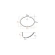 (image for) PELICAN PL-3064 Porcelain Undermount Bathroom Sink 16" x 13" x 6" - Bone