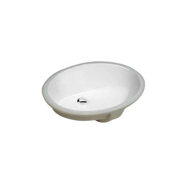 (image for) PELICAN PL-3064 Porcelain Undermount Bathroom Sink 16\" x 13\" x 6\" - White