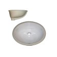(image for) PELICAN PL-3072 Porcelain Undermount Bathroom Sink 15 1/4" x 12" x 6" - White