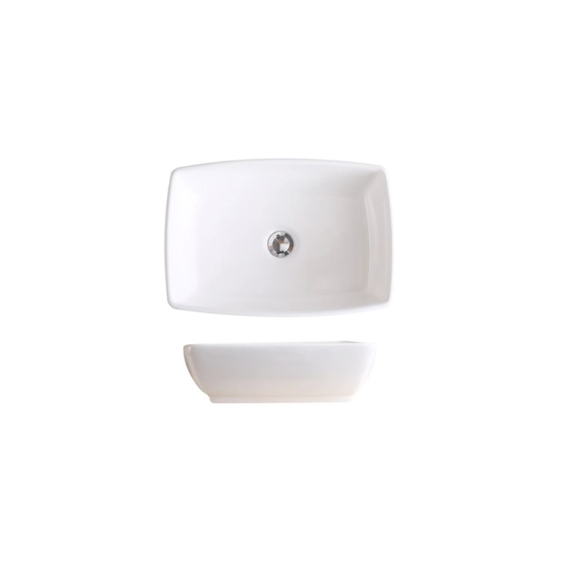 PELICAN PL-3081 Porcelain Vessel Bathroom Sink 18-1/2\'\' x 13-3/4\'\' - White