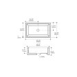 (image for) PELICAN PL-3082 Porcelain Vessel Bathroom Sink 20 1/2'' x 14 1/4'' - White