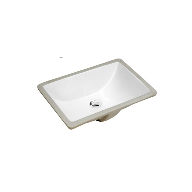 (image for) PELICAN PL-3099 Porcelain Undermount Bathroom Sink 18" x 13" x 6" - Bone