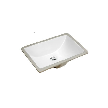(image for) PELICAN PL-3099 Porcelain Undermount Bathroom Sink 18" x 13" x 6" - Black