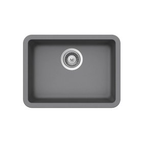 PELICAN PL-350 19 3/4" x 14 7/8" x 6 11/16" Granite Composite Small Single Bowl Sink - Chroma