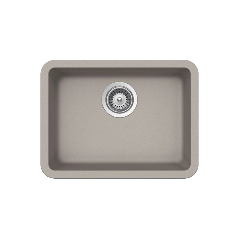 PELICAN PL-350 19 3/4\" x 14 7/8\" x 6 11/16\" Granite Composite Small Single Bowl Sink - Concrete