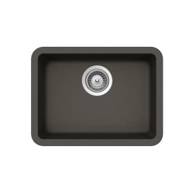 PELICAN PL-350 19 3/4" x 14 7/8" x 6 11/16" Granite Composite Small Single Bowl Sink - Gunmetal