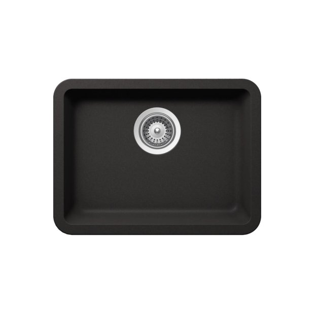 (image for) PELICAN PL-350 19 3/4\" x 14 7/8\" x 6 11/16\" Granite Composite Small Single Bowl Sink - Onyx