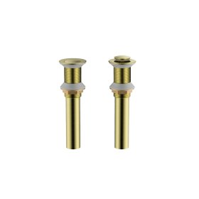 COPY PELICAN PL-38 Pop Up Drain w/o Overflow - Brushed Gold