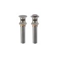 (image for) PELICAN PL-38 Pop Up Drain w/o Overflow - Brushed Nickel