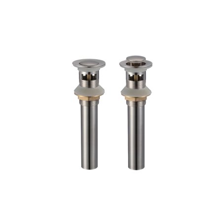 (image for) PELICAN PL-38 Pop Up Drain w/o Overflow - Brushed Nickel