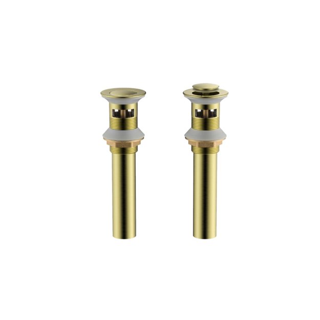 (image for) PELICAN PL-44 Pop Up Drain w/ Overflow - Brushed Gold