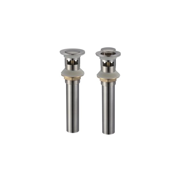 (image for) PELICAN PL-44 Pop Up Drain w/ Overflow - Brushed Nickel