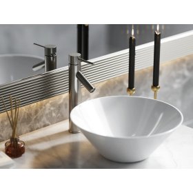 PELICAN PL-8112 Single Hole Vessel Bathroom Faucet - Brushed Nickel