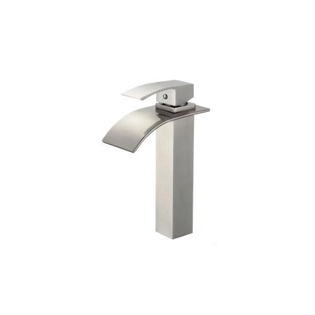 (image for) PELICAN PL-8136 Single Hole Vessel Bathroom Faucet - Brushed Nickel