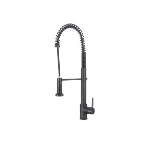 (image for) PELICAN PL-8207 Single Hole Commercial Style Pull Down Kitchen Faucet - Matte Black