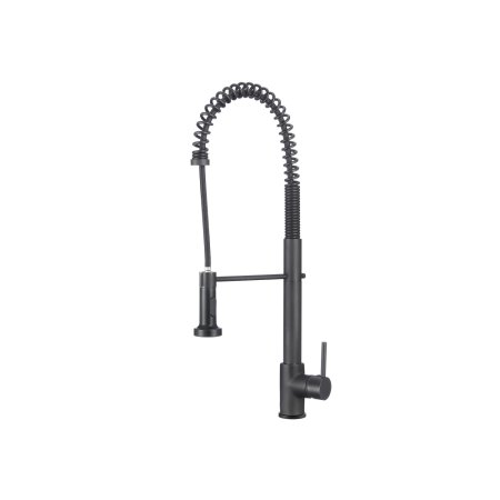 (image for) PELICAN PL-8207 Single Hole Commercial Style Pull Down Kitchen Faucet - Matte Black