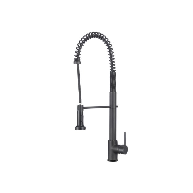 (image for) PELICAN PL-8207 Single Hole Commercial Style Pull Down Kitchen Faucet - Matte Black