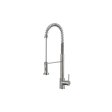 (image for) PELICAN PL-8207 Single Hole Commercial Style Pull Down Kitchen Faucet - Brushed Nickel