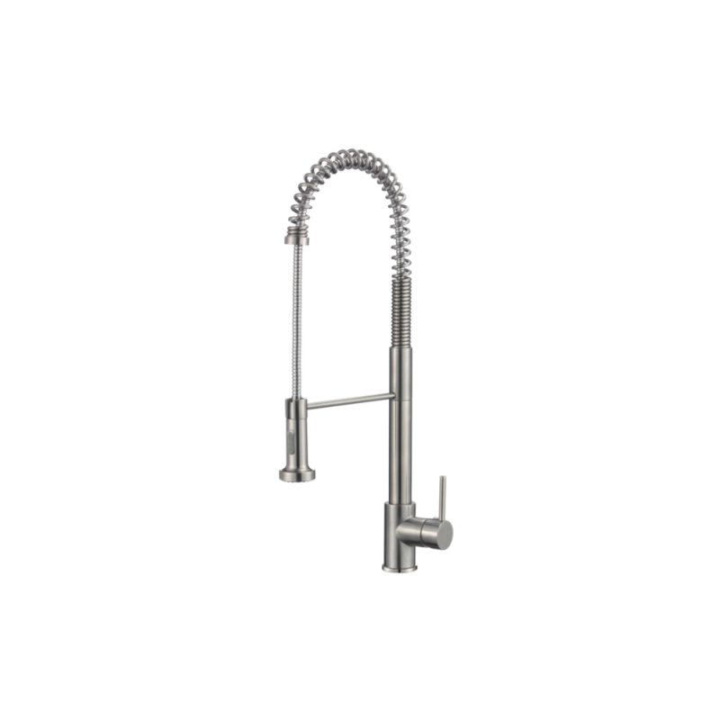 PELICAN PL-8207 Single Hole Commercial Style Pull Down Kitchen Faucet - Brushed Nickel