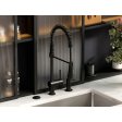 (image for) PELICAN PL-8210 Single Hole Commercial Style Pull Down Kitchen Faucet - Matte Black