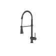 (image for) PELICAN PL-8210 Single Hole Commercial Style Pull Down Kitchen Faucet - Matte Black