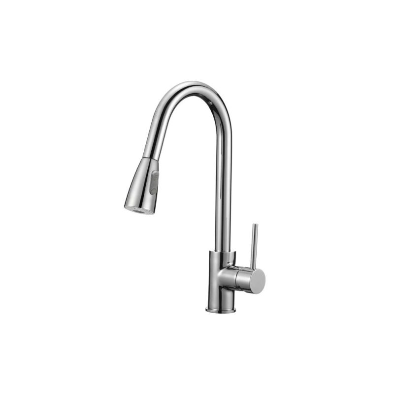 PELICAN PL-8211 Single Hole Pull Down Kitchen Faucet - Chrome