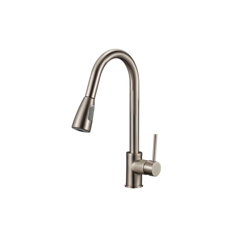 PELICAN PL-8211 Single Hole Pull Down Kitchen Faucet - Brushed Nickel