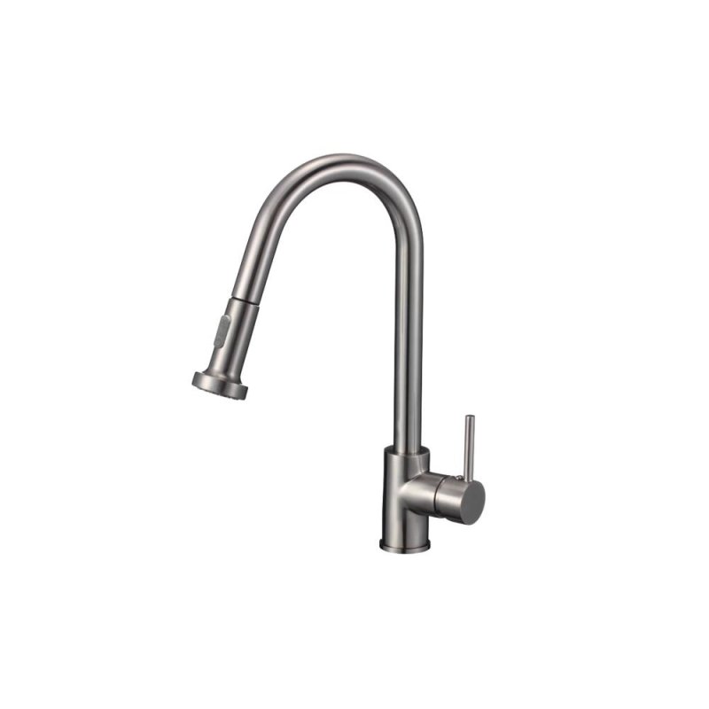 PELICAN PL-8213 Single Hole Pull Down Kitchen Faucet - Brushed Nickel