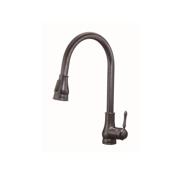 (image for) PELICAN PL-8217 Single Hole Pull Down Kitchen Faucet - Oil Rubbed Bronze