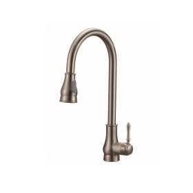 PELICAN PL-8217 Single Hole Pull Down Kitchen Faucet - Brushed Nickel