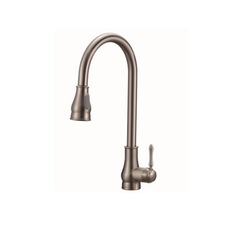 (image for) PELICAN PL-8217 Single Hole Pull Down Kitchen Faucet - Brushed Nickel