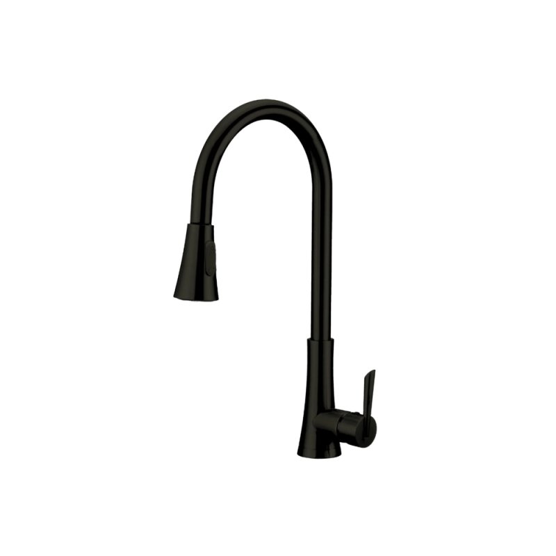 PELICAN PL-8218 Single Hole Pull Down Kitchen Faucet - Matte Black