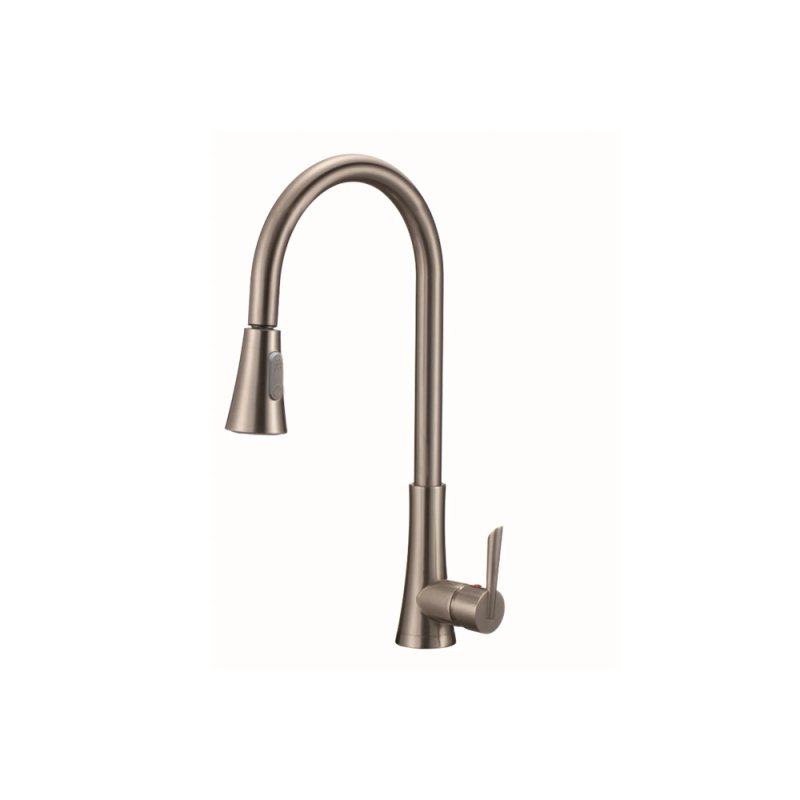 PELICAN PL-8218 Single Hole Pull Down Kitchen Faucet - Brushed Nickel